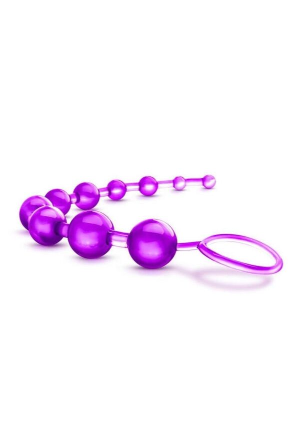 B Yours Basic Anal Beads - Purple - Image 3