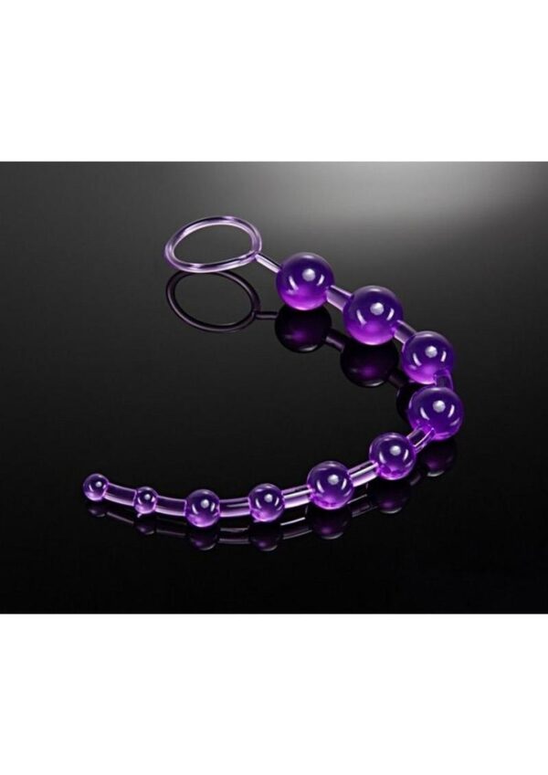 B Yours Basic Anal Beads - Purple - Image 4