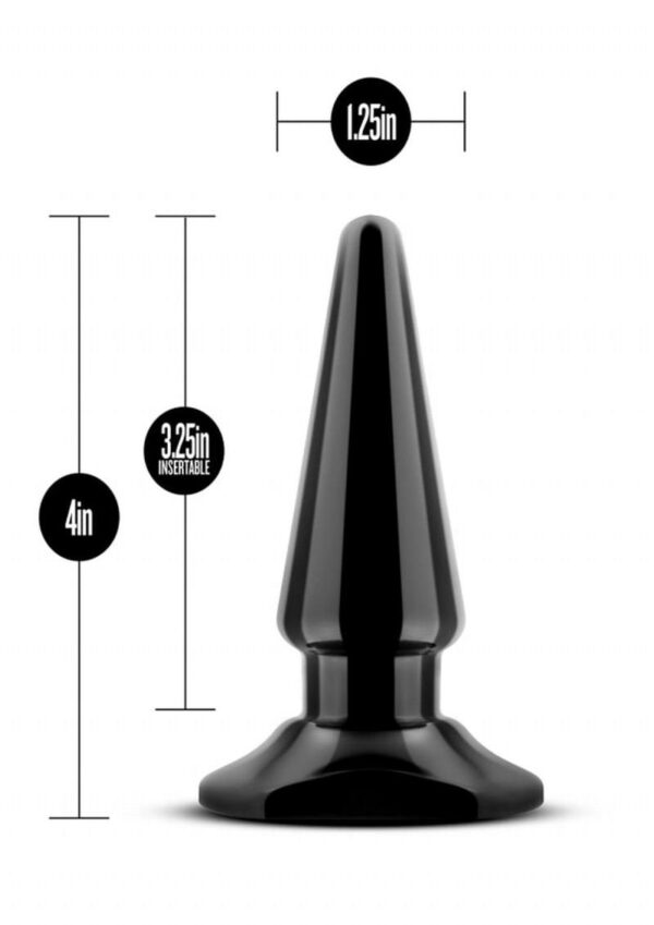 Anal Adventures Easy Butt Plug - Black - Image 4