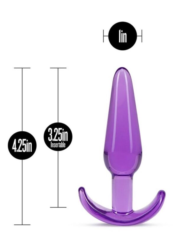 B Yours Slim Butt Plug - Purple - Image 4