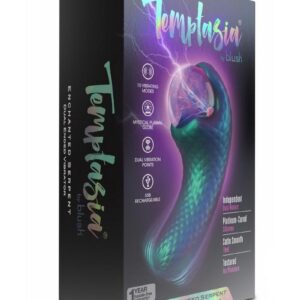 Temptasia Enchanted Serpent Rechargeable Silicone Dual Vibrator - Multicolor