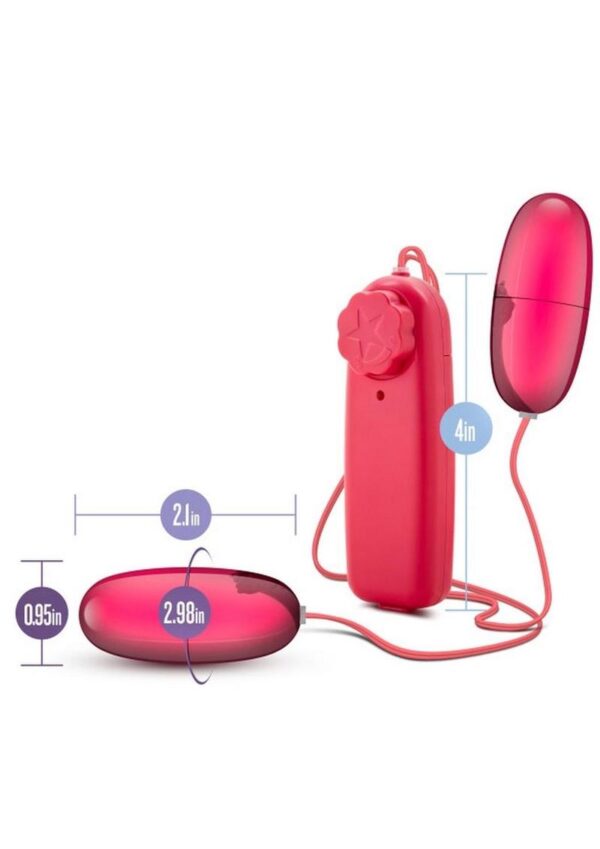 B Yours Double Pop Eggs with Wired Remote Control - Cerise - Image 4