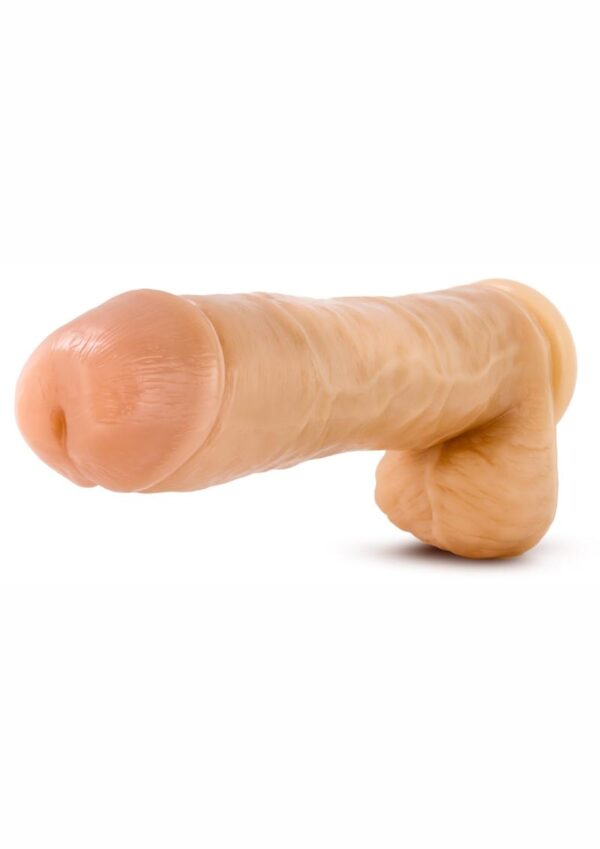 Hung Rider Hammer Dildo with Balls 10in - Vanilla - Image 2
