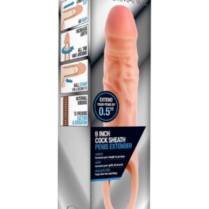 Performance Cock Sheath Penis Extender 9in - Vanilla