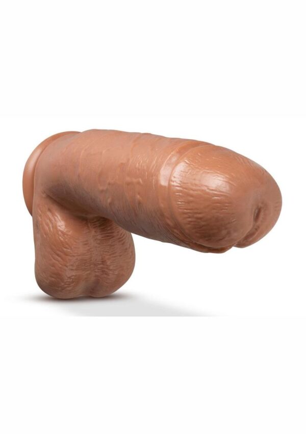 Au Naturel Huge Sensa Feel Dildo with Suction Cup 10in - Caramel - Image 4