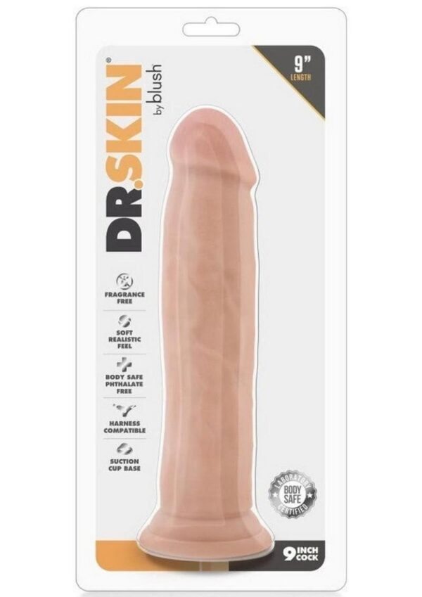 Dr. Skin Silver Collection Dildo 9.5in - Vanilla