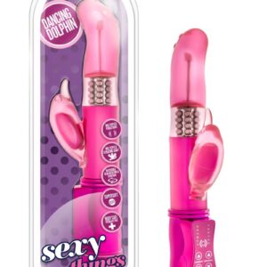 Sexy Things Dancing Dolphin Rabbit Vibrator - Fuchsia