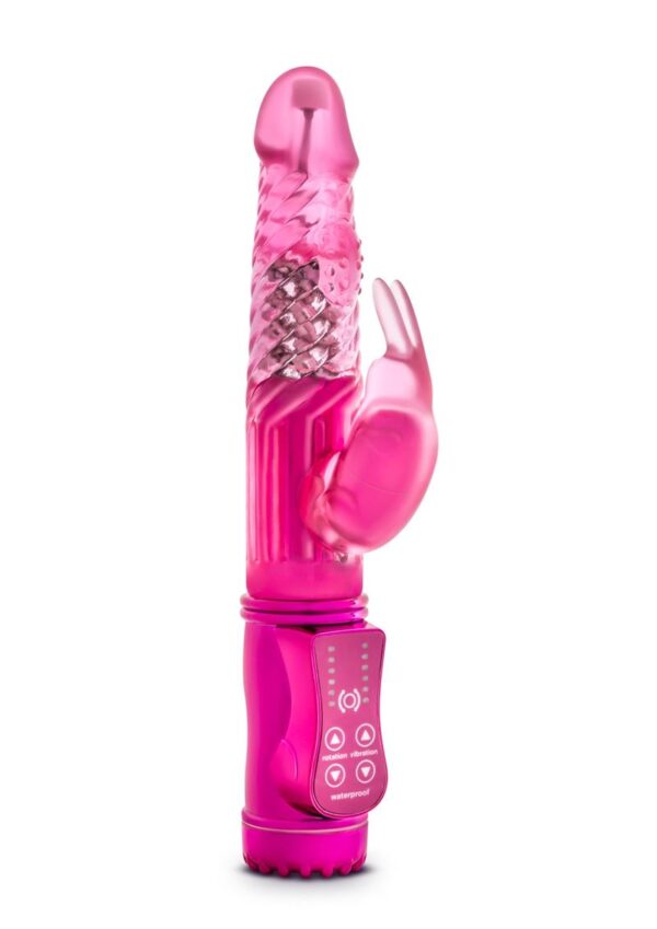 Sexy Things Romping Beaded Rabbit Vibrator - Fuchsia - Image 2