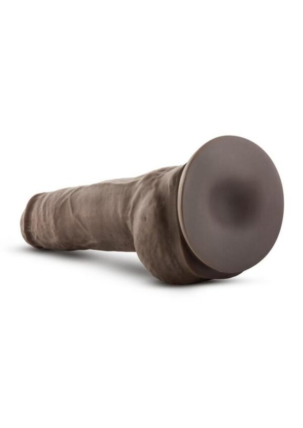 Au Naturel Big Boy Dildo with Balls 10in - Chocolate - Image 3