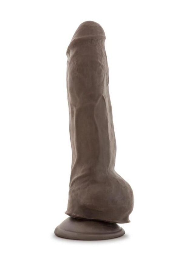 Au Naturel Big Boy Dildo with Balls 10in - Chocolate - Image 4