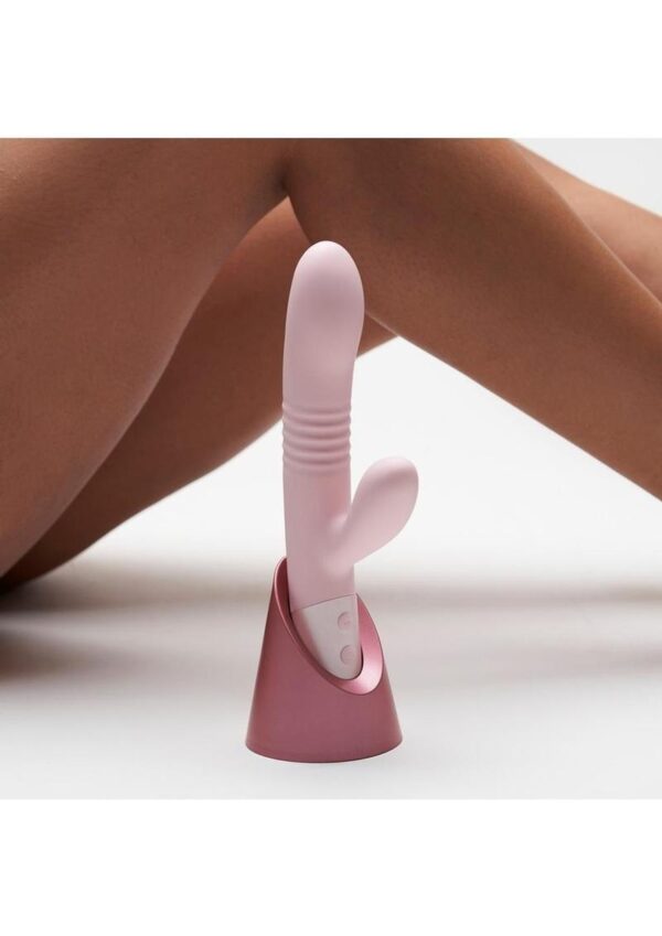 Blush Collection Fraya Rechargeable Silicone Rabbit Vibrator - Pink - Image 4