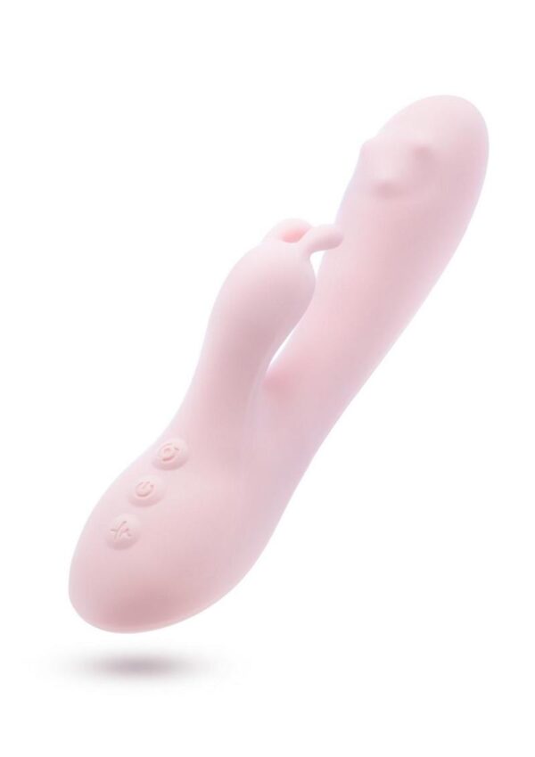 Play with Me Fairy Flutter Rechargeable Silicone Rabbit Vibrator - Pink - Image 3