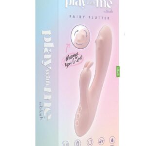 Play with Me Fairy Flutter Rechargeable Silicone Rabbit Vibrator - Pink