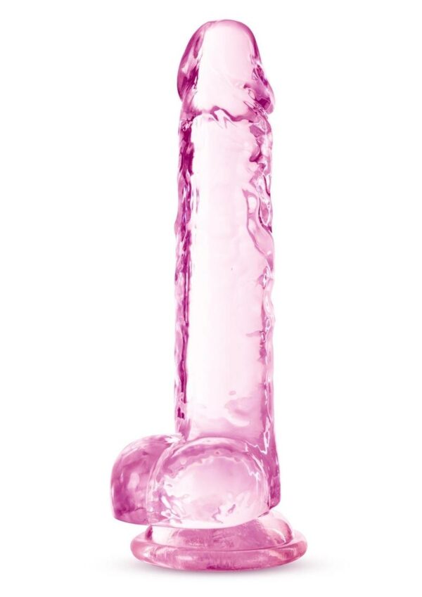 Naturally Yours Crystalline Dildo 7in - Rose - Image 3