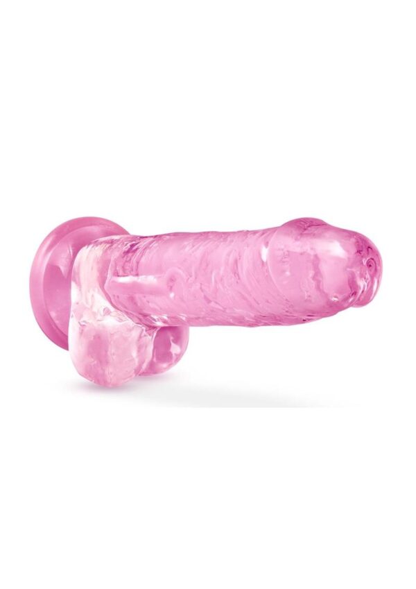 Naturally Yours Crystalline Dildo 7in - Rose - Image 4