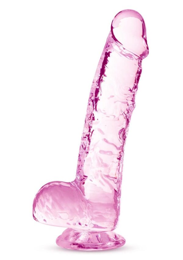 Naturally Yours Crystalline Dildo 6in - Rose - Image 2