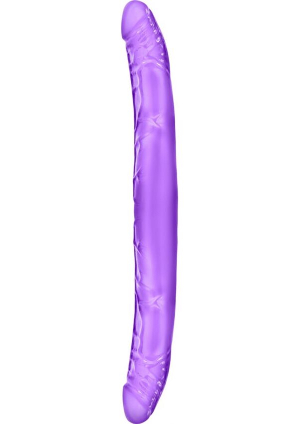B Yours Double Dildo 16in - Purple - Image 2