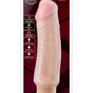 X5 Plus Hard On Vibrating Dildo 9in - Vanilla
