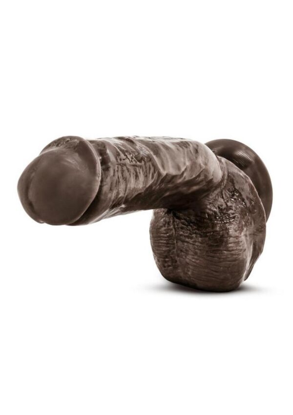 X5 Hard on Dildo with Balls 8.75in - Caramel - Image 3