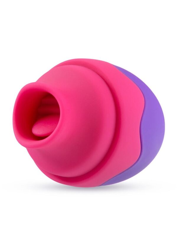 Aria Flutter Tongue Rechargeable Silicone Vibrator - Purple - Image 2
