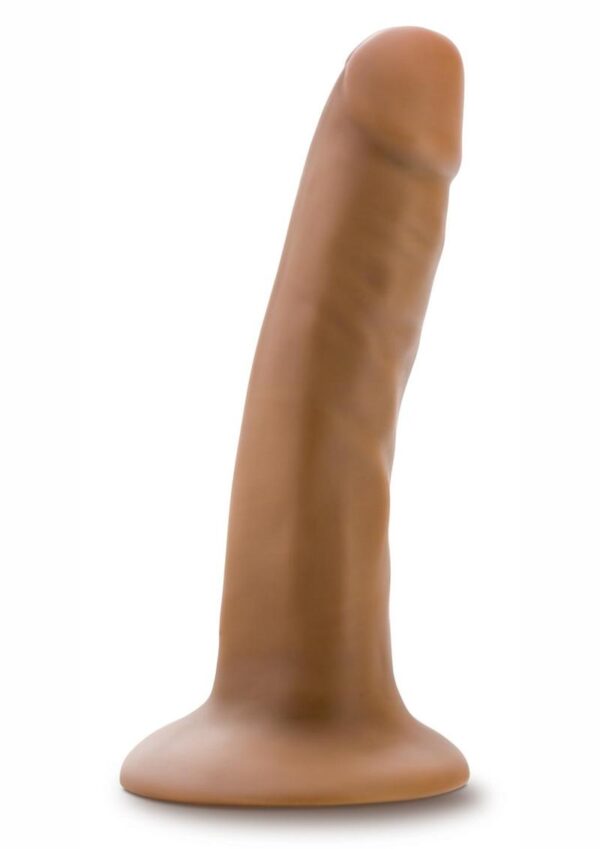 Dr. Skin Platinum Collection Dr. Lucas Silicone Dildo with Suction Cup 5.5in - Caramel - Image 2