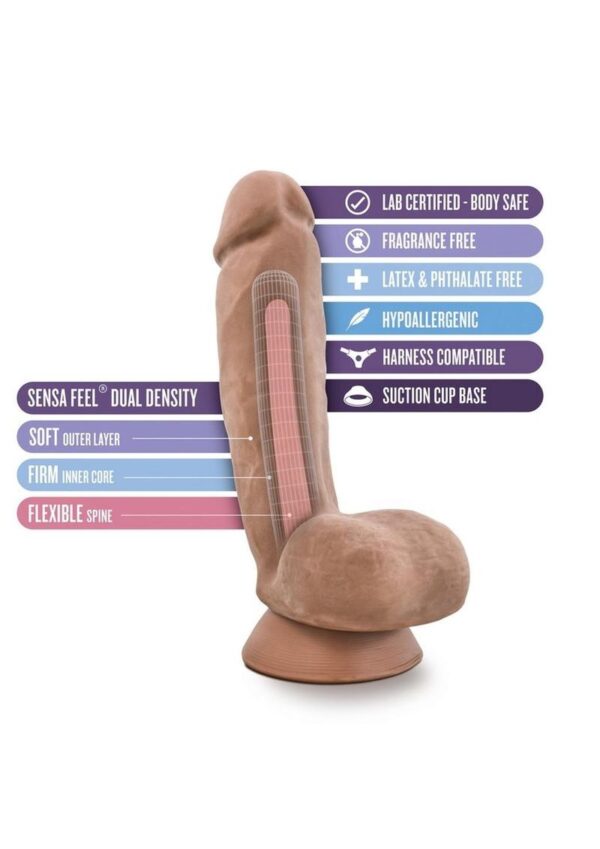 Au Naturel Macho Dildo 8.75in - Caramel - Image 2