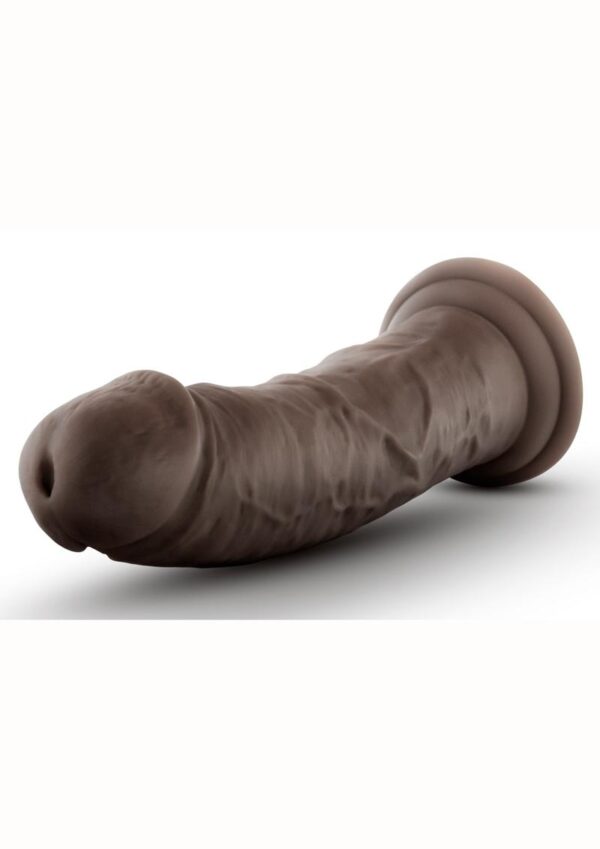 Au Naturel Dildo with Suction Cup 8in - Chocolate - Image 2