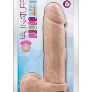 Au Naturel Dildo with Suction Cup 9in - Vanilla