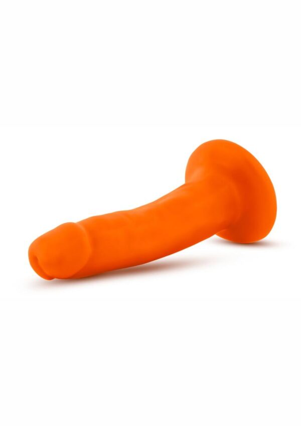 Neo Dual Density Dildo 6in - Neon Orange - Image 2