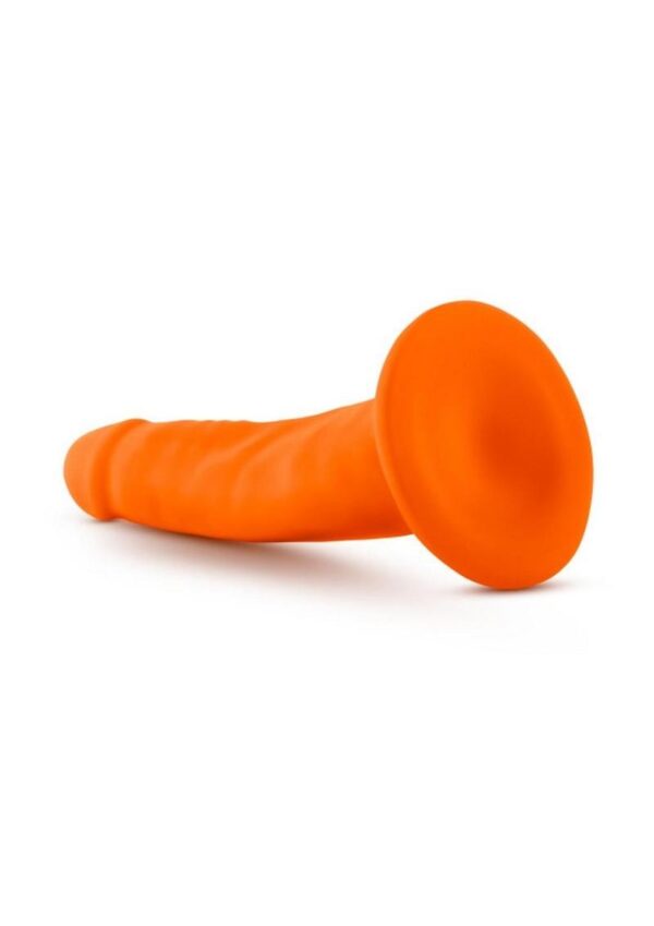 Neo Dual Density Dildo 6in - Neon Orange - Image 3