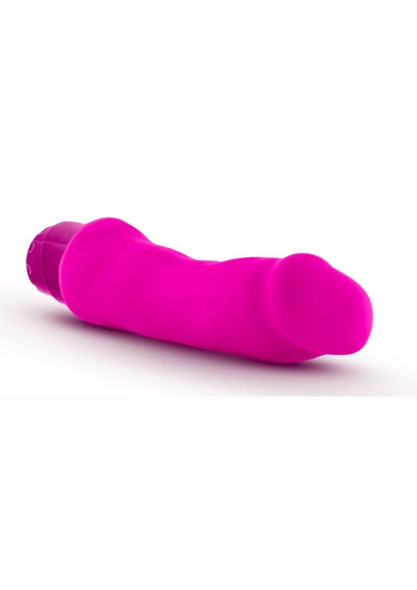 Luxe Marco Vibrating Silicone Dildo 7.75in - Pink - Image 2