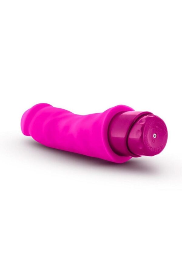 Luxe Marco Vibrating Silicone Dildo 7.75in - Pink - Image 3