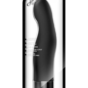 Luxe Gio Vibrating Silicone Vibrator - Black