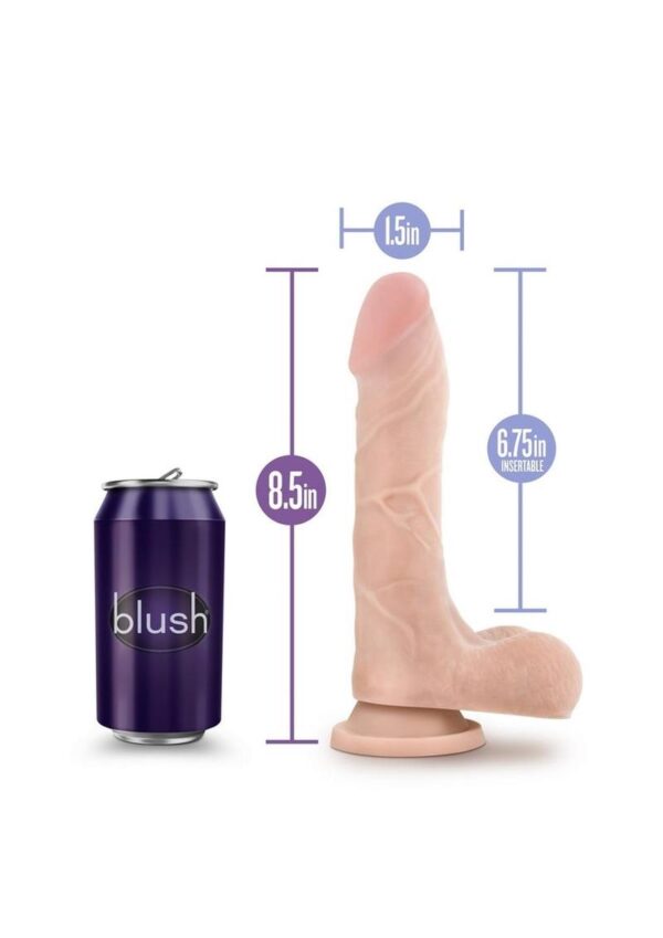 Au Naturel Mister Perfect Dildo with Balls 8.5in - Vanilla - Image 4