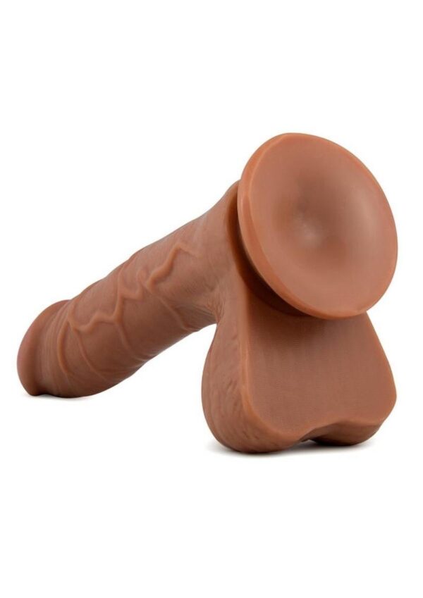 X5 Grinder Dildo with Balls 8.5in - Caramel - Image 3