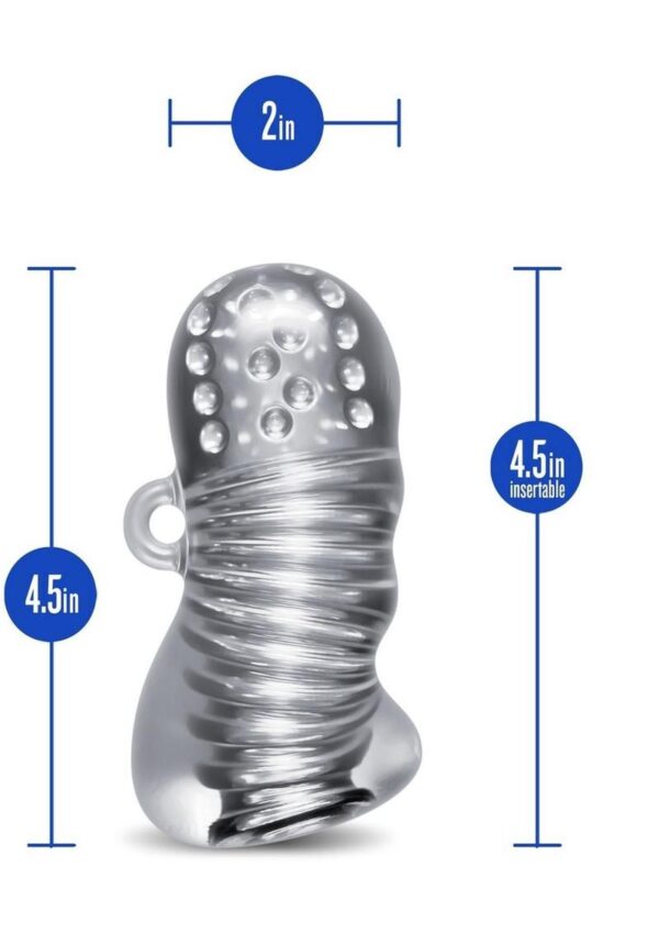 Rize Squeezy Dual End Masturbator - Clear - Image 3