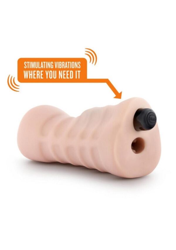 EnLust Ayumi Dual End Vibrating Stroker - Pussy - Vanilla - Image 4