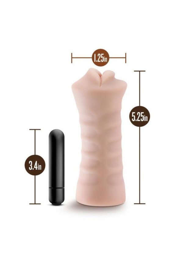 M for Men Skye Masturbator with Bullet - Mouth - Vanilla - Image 4