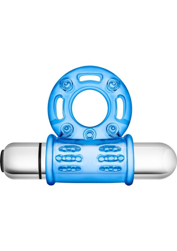 Stay Hard Vibrating Bull Ring - Blue - Image 2