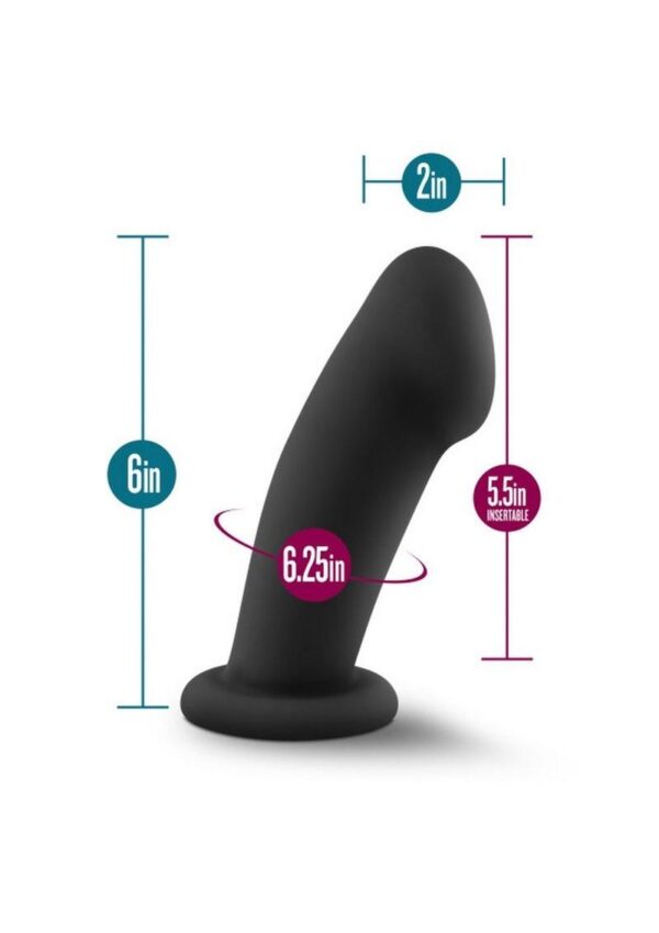 Temptasia Elvira Silicone Dildo 6in - Black - Image 4