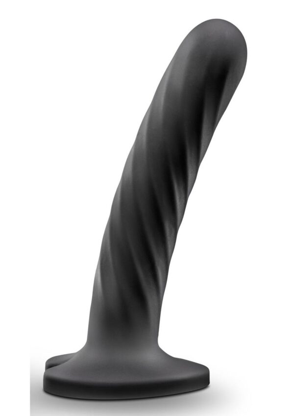 Temptasia Twist Silicone Dildo 5.5in - Medium - Black - Image 2