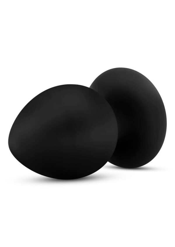 Anal Adventures Platinum Silicone Anal Stout Plug Large - Black - Image 3