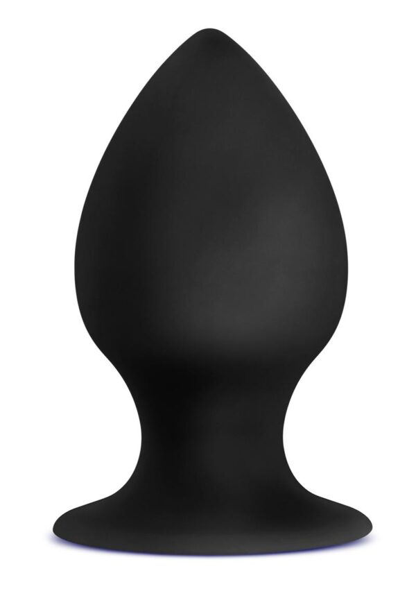 Anal Adventures Platinum Silicone Anal Stout Plug - Medium - Black - Image 2