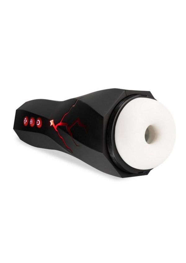 M For Men Storm Rechargeable Masturbator - Black/Red - Image 3