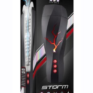 M For Men Storm Rechargeable Masturbator - Black/Red