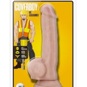 Coverboy Mr. Jackhammer Dildo with Balls 8.5in - Vanilla