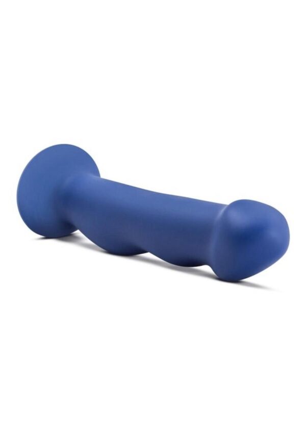 Avant D12 Suko Silicone Dildo with Suction Cup 8in - Indigo - Image 3