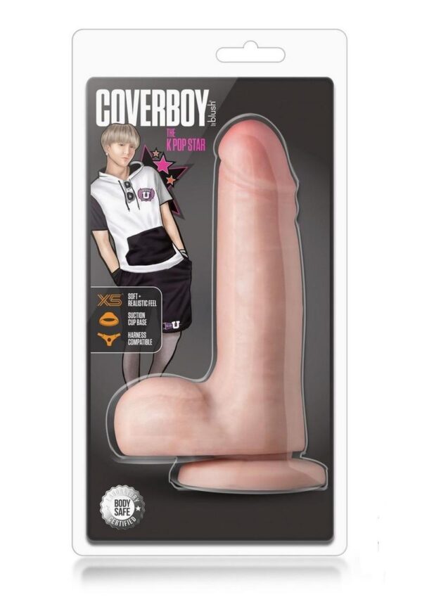 Coverboy K Pop Star Dildo 7.25in - Vanilla