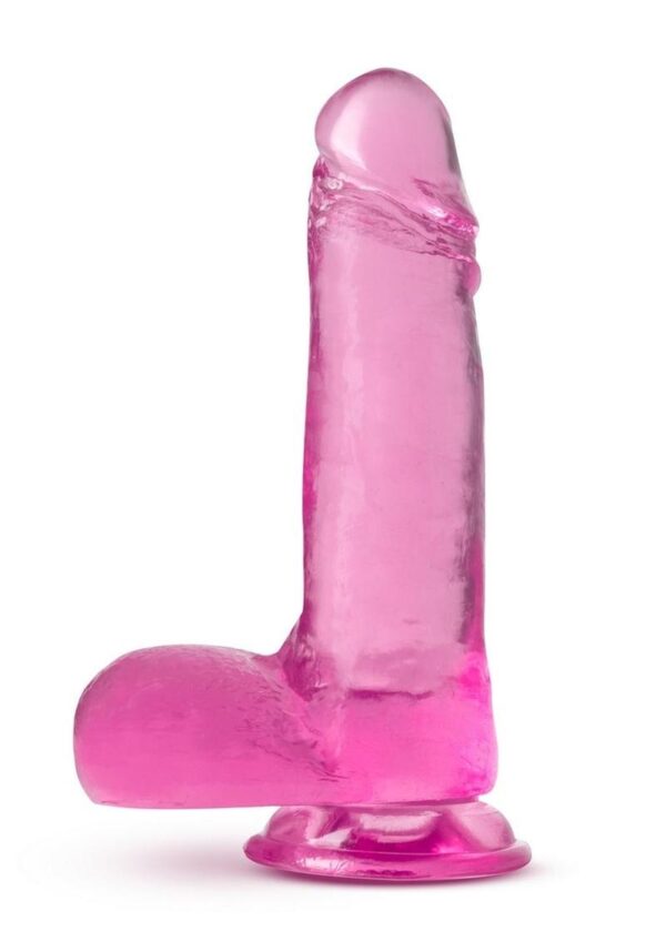 B Yours Plus Rock n` Roll Realistic Dildo with Balls 7.25in - Pink - Image 2