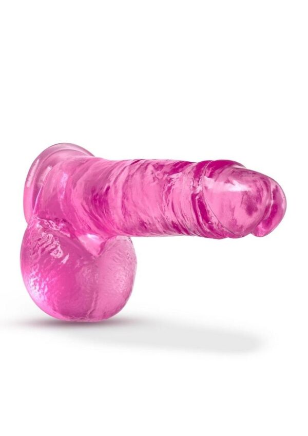 B Yours Plus Rock n` Roll Realistic Dildo with Balls 7.25in - Pink - Image 3